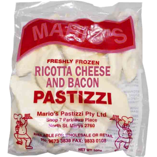 Picture of Mario Pastizzi Ricotta & Bacon 500g 