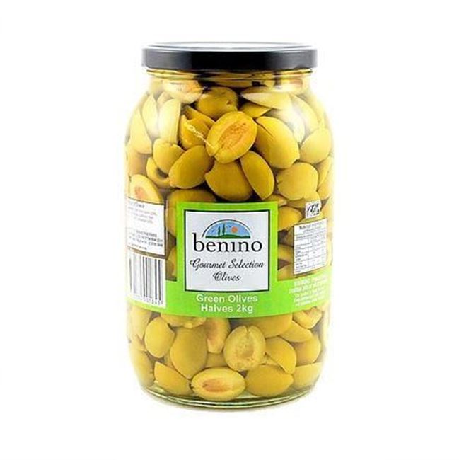 Picture of Benino Green Halves Olives 2kg