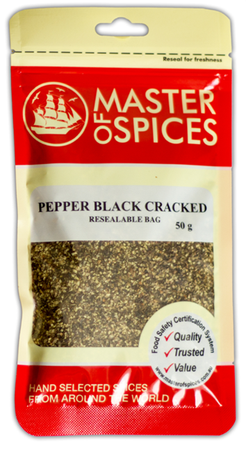 Picture of Master of Spice - Pepper Black Cracked 50g 