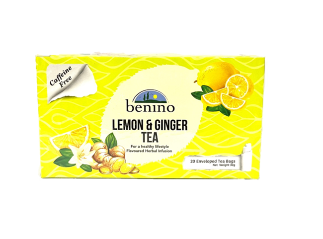 Picture of Benino Lemon & Ginger Tea 30g