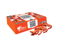 Picture of Frozen Whole Cooked Tiger Prawns 16/20 3kg