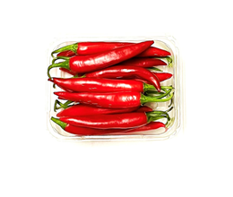 Picture of Red Long Hot Chillies Punnet 400g