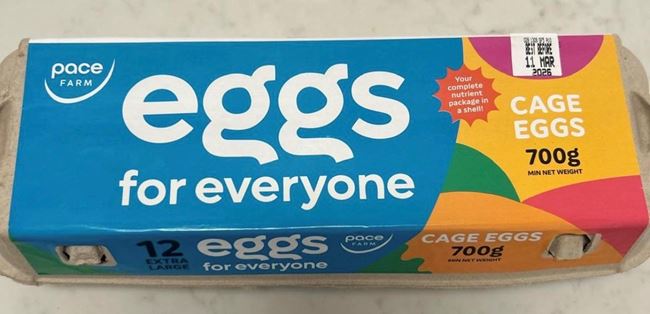 Picture of PACE FARM CAGE EGGS 700G